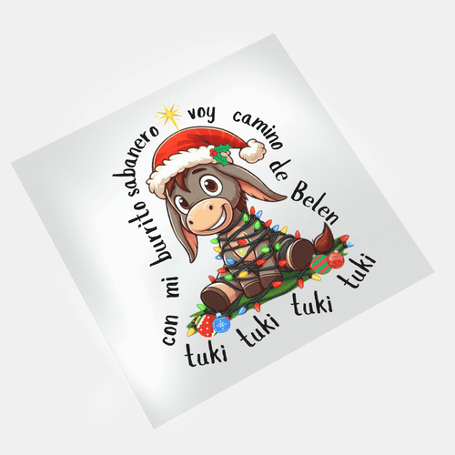 Hispanic Christmas: Tuki Tuki 1 - DTF Transfer - Direct-to-Film