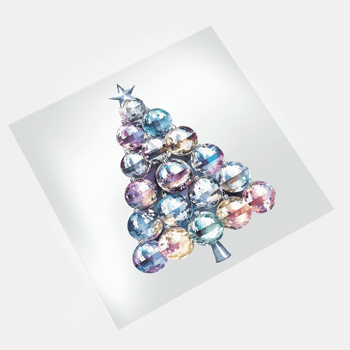 Sparkling Christmas - Sparkling Christmas Balls Tree - DTF Transfer - Direct-to-Film