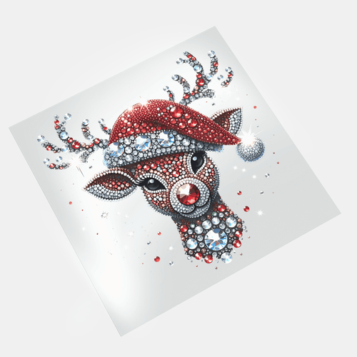 Sparkling Christmas - Sparkling Reindeer - DTF Transfer - Direct-to-Film