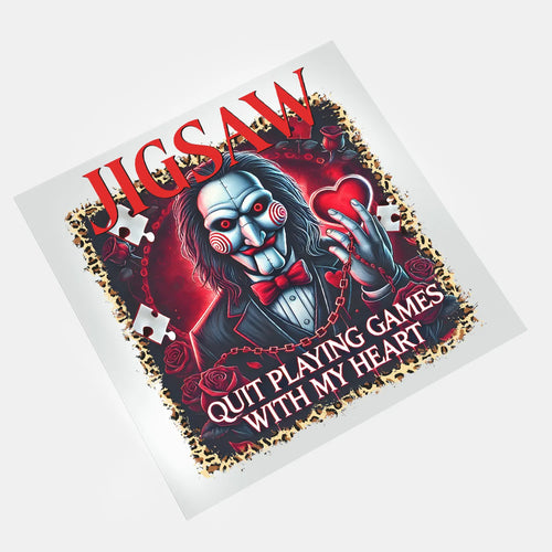 Horror Hearts Creepy Valentine - Jigsaw - DTF Transfer - Direct-to-Film
