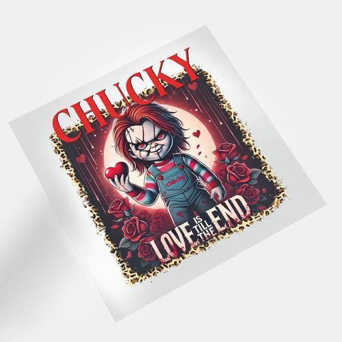 Horror Hearts Creepy Valentine - Chucky - DTF Transfer - Direct-to-Film