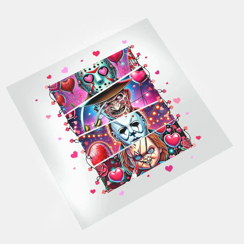 Horror Hearts Creepy Valentine - The Squad - DTF Transfer - Direct-to-Film