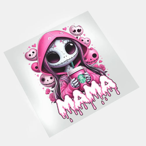 Valentine Horror Mama - Skellington Mama - DTF Transfer - Direct-to-Film