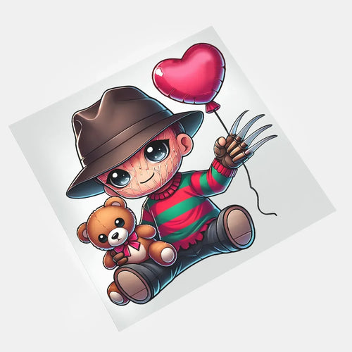 Valentine Horror Mama - Cute Kruger Boy - DTF Transfer - Direct-to-Film