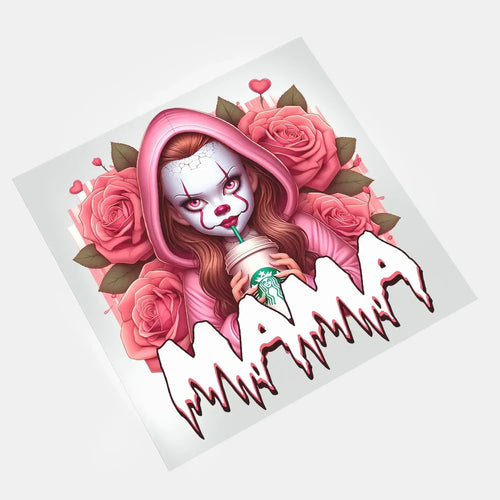Valentine Horror Mama - Pennywise Mama 2 - DTF Transfer - Direct-to-Film