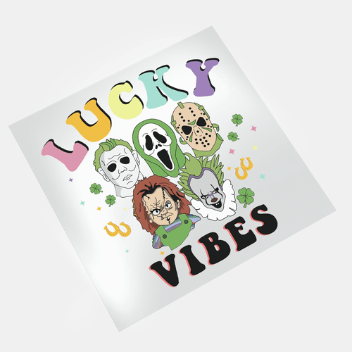 Lucky But Deadly: St. Patrick's Day Horror - Lucky Vibes - DTF Transfer - Direct-to-Film