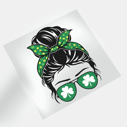 St. Patrick's Day: Not Lucky, Just Blessed - Lucky Mama - DTF Transfer - Direct-to-Film