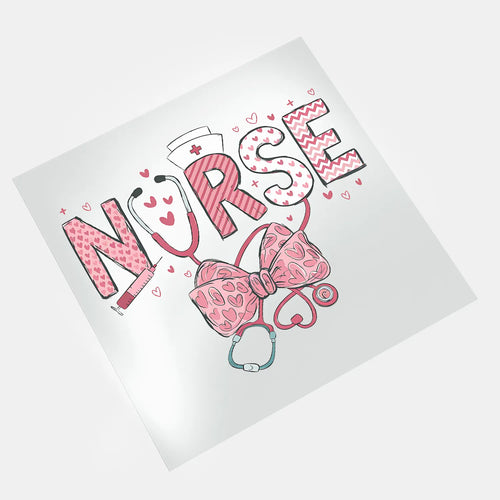 Valentine Nurse Love, Lies, & Needles - Nurse Ribbon - DTF Transfer - Direct-to-Film