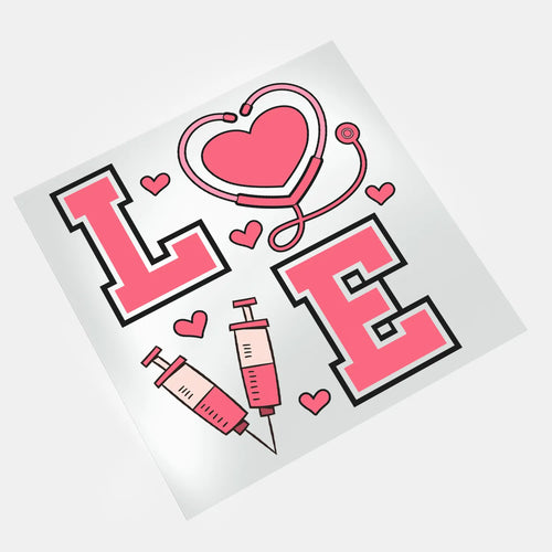Valentine Nurse Love, Lies, & Needles - Love Nurse - DTF Transfer - Direct-to-Film
