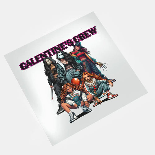 DTF transfer sheets - Galentine's Day - Galentine’s Crew 6 Design
