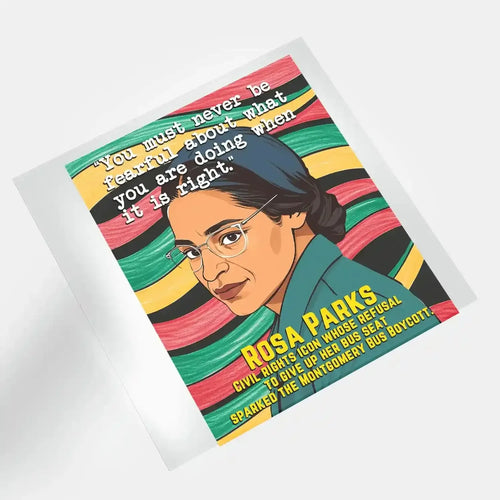 African American Icons: Black History - Rosa Parks - DTF Transfer - Direct-to-Film