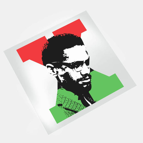 African American Icons: Black History - Malcom X - DTF Transfer - Direct-to-Film