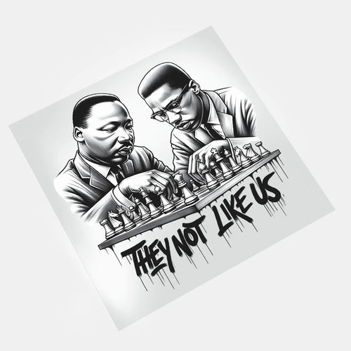 Black History Black King And Queen - They Not Like Us - DTF Transfer - Direct-to-Film
