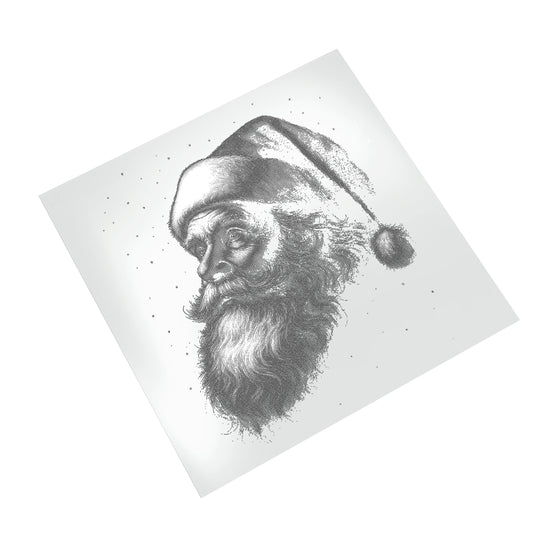 Christmas DTF Transfer - Vintage Halftone Santa Ready to Press