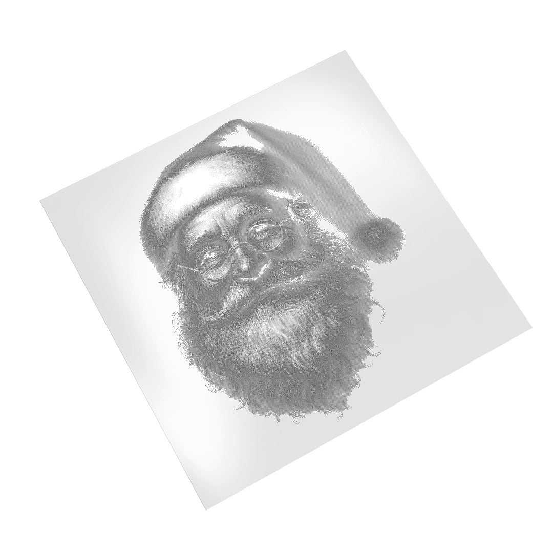 Christmas DTF Transfer - Halftone Santa Ready to Press