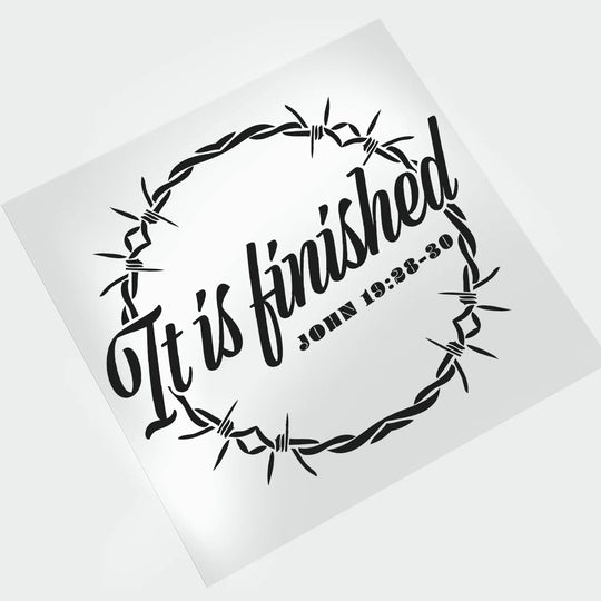 Easter It Is Finished Bible Verse DTF Transfer - Direct-to-Film - Mugsie