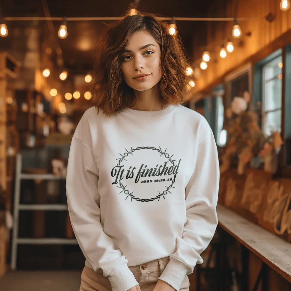 Easter It Is Finished Bible Verse DTF Transfer - Direct-to-Film - Mugsie