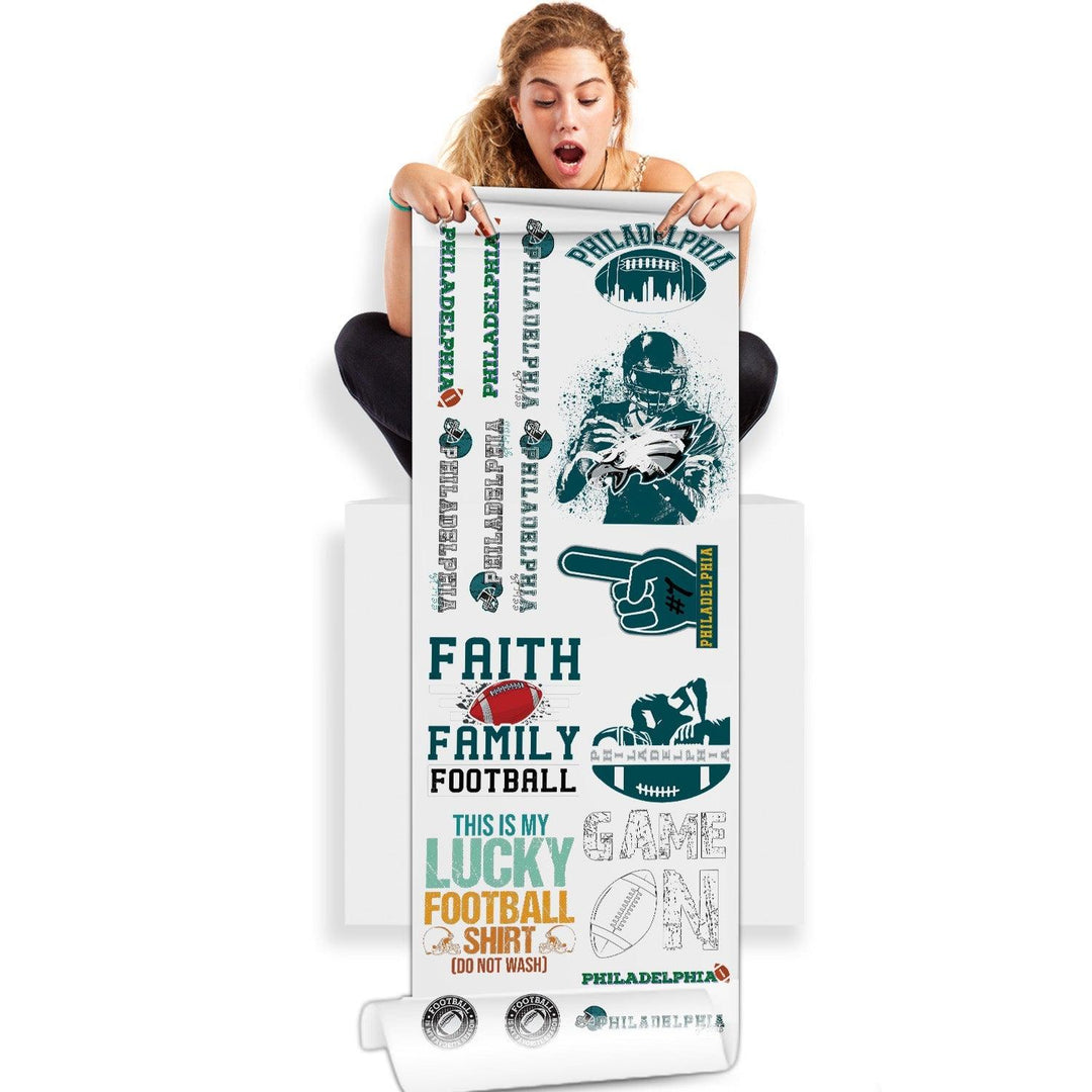 Philadelphia Football DTF Transfer 22x60 Direct-to-Film Gang Sheets - Mugsie