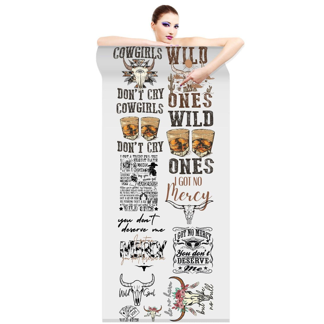 The Wild Ones DTF Transfer Gang Sheets - 22x60 - Direct-to-Film Printing - Mugsie