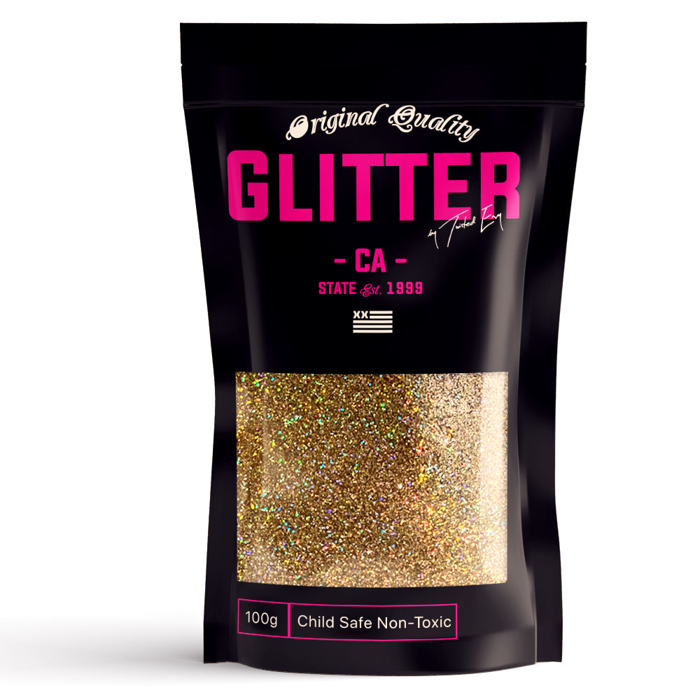 Gold Holographic glitter  Powder