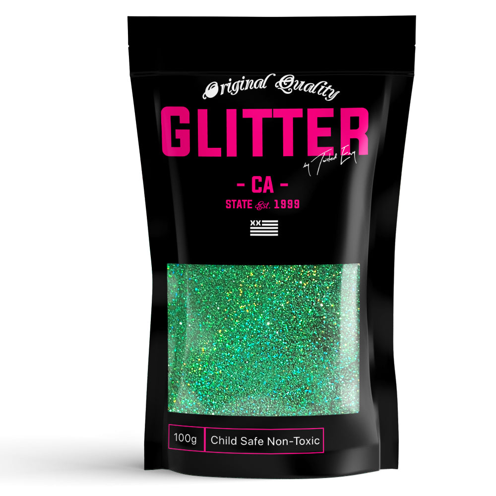 Irish Green Holographic glitter  Powder