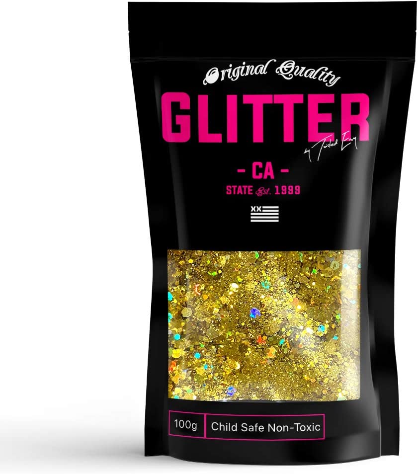 Gold Holographic Chunky Glitter Mix