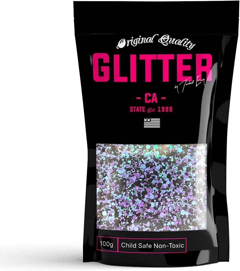Purple Black Chunky Glitter Mix