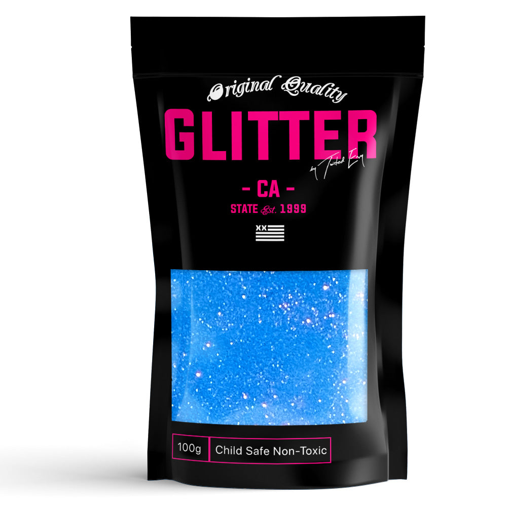 Blue Neon Ultrafine Glitter  Powder