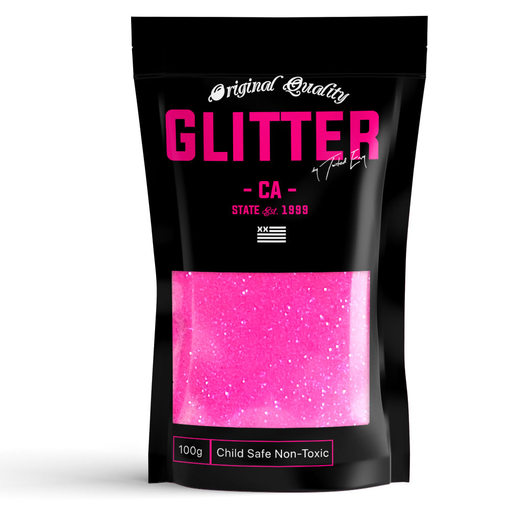 Pink Neon Ultrafine Glitter  Powder