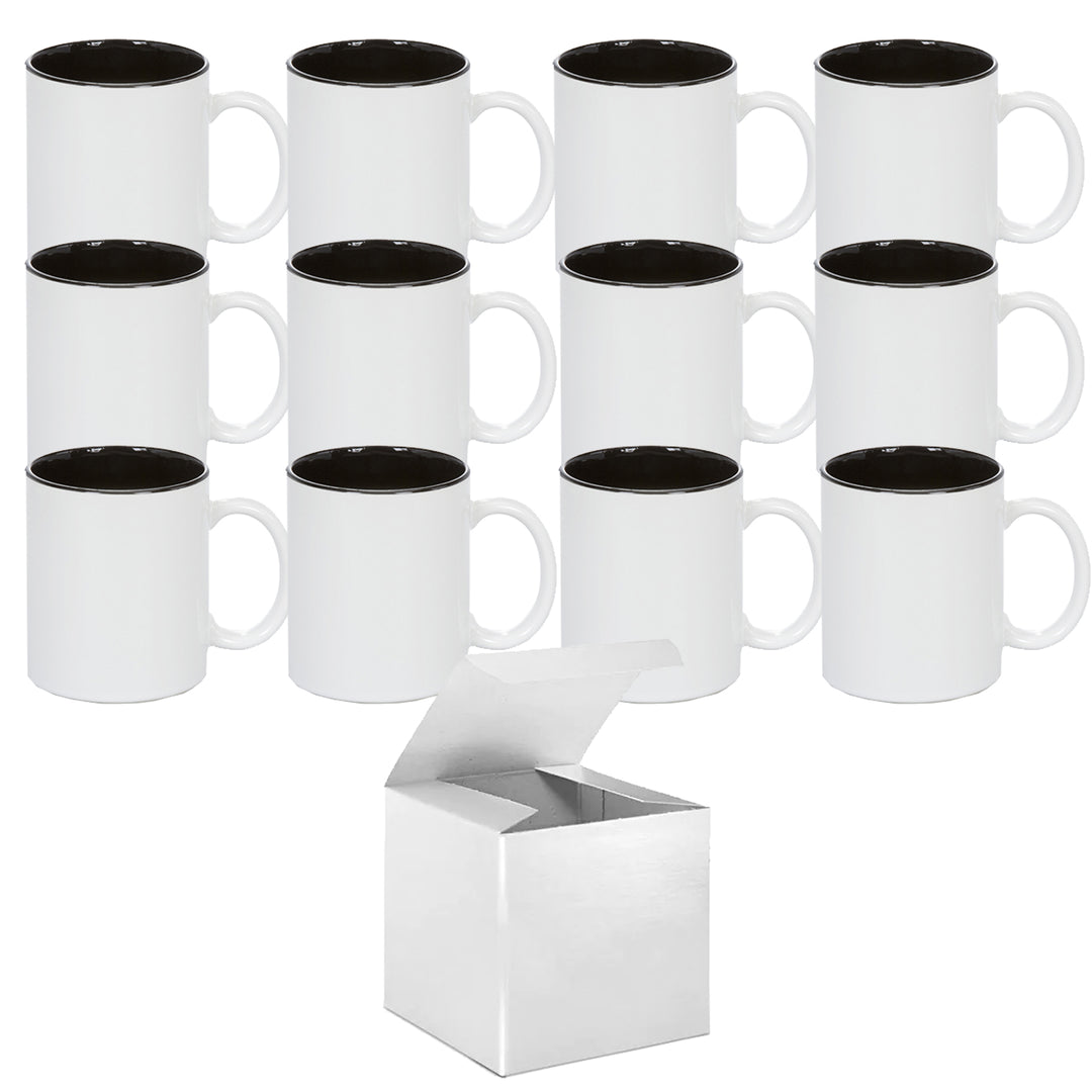 24 Sublimation White Mug,15oz, Blank Coffee Mug Ceramic blank cup Comes  with box
