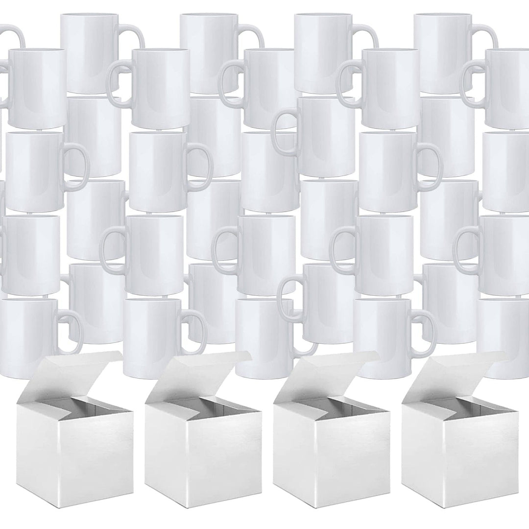 36 Blank AAA Grade SUBLIMATION Mugs 11 oz Premium Coated MUGS W/ GIFT BOX